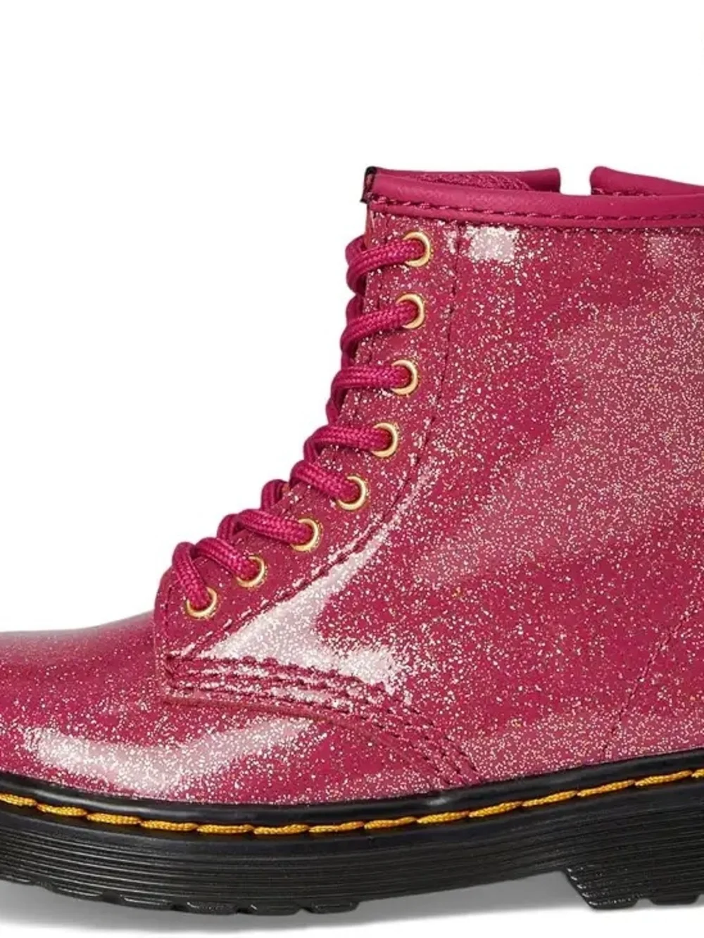 Dr. Martens Doc Martens Big Kids Pink Glitter Lace-Up Boot Size 6 New